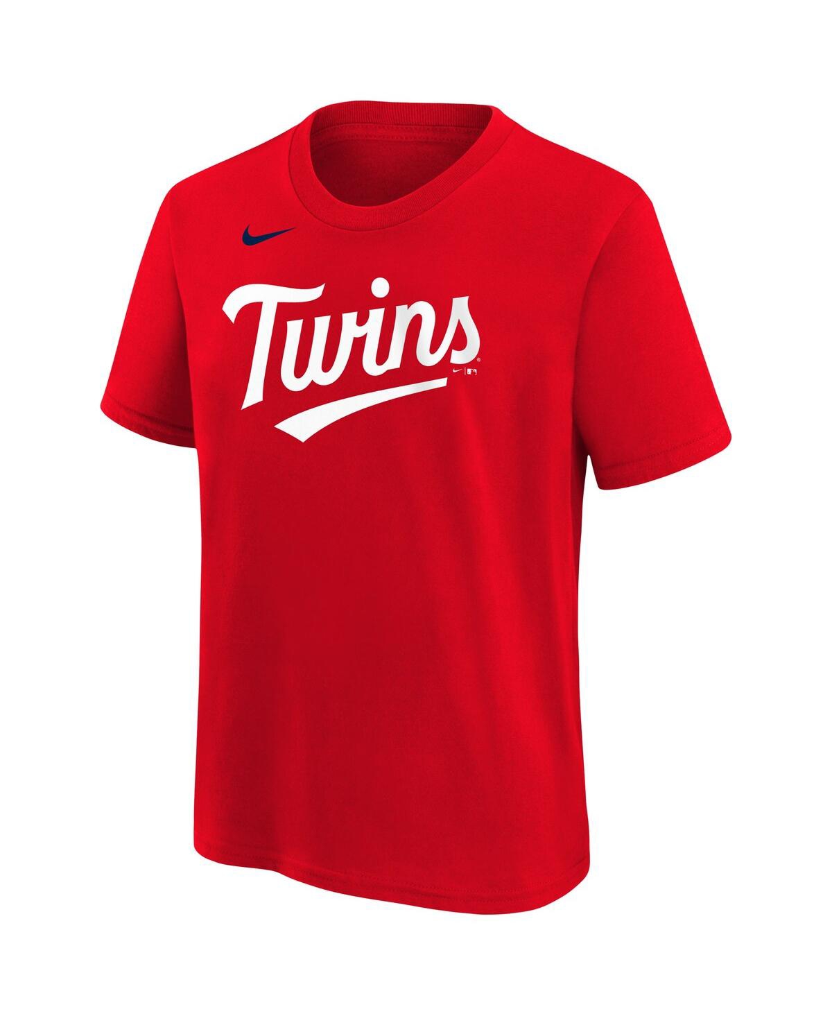 Shop Nike Big Boys  Carlos Correa Red Minnesota Twins Player Name And Number T-shirt