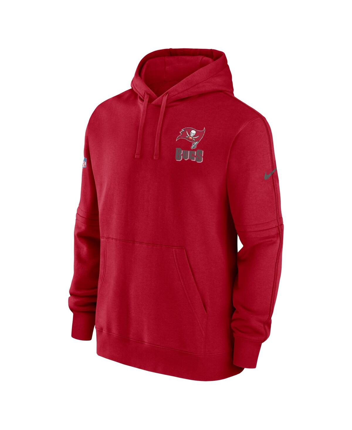 Men's NikeTampa Bay Buccaneers Sideline Club Fleece Pullover Hoodie - Red