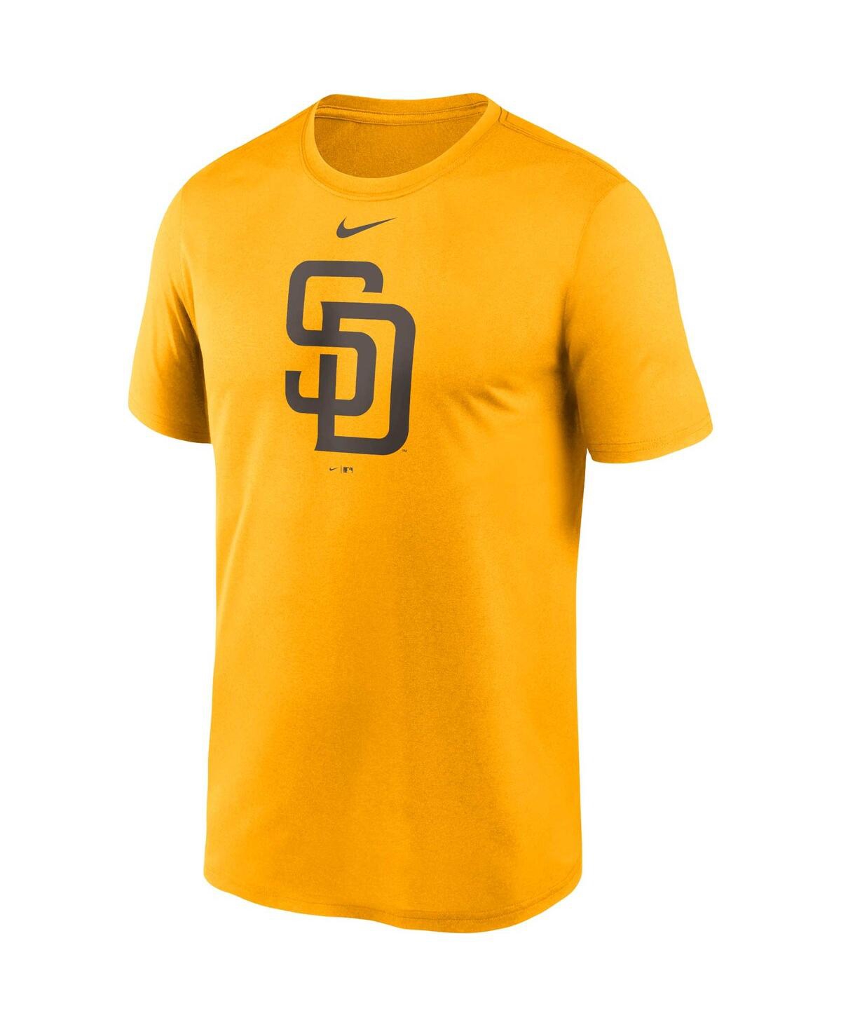 Shop Nike Men's  Gold San Diego Padres Big And Tall Logo Legend Performance T-shirt