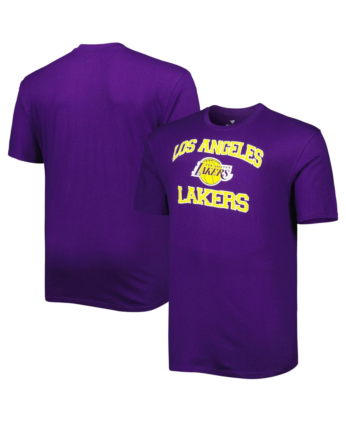 Men's Purple Los Angeles Lakers Big and Tall Heart and Soul T-shirt - Purple