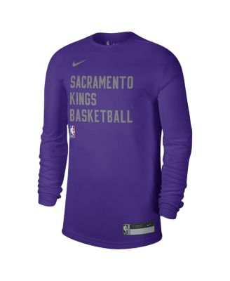 Men's and Women's Purple Sacramento Kings 2023/24 Legend On-Court Practice Long Sleeve T-shirt