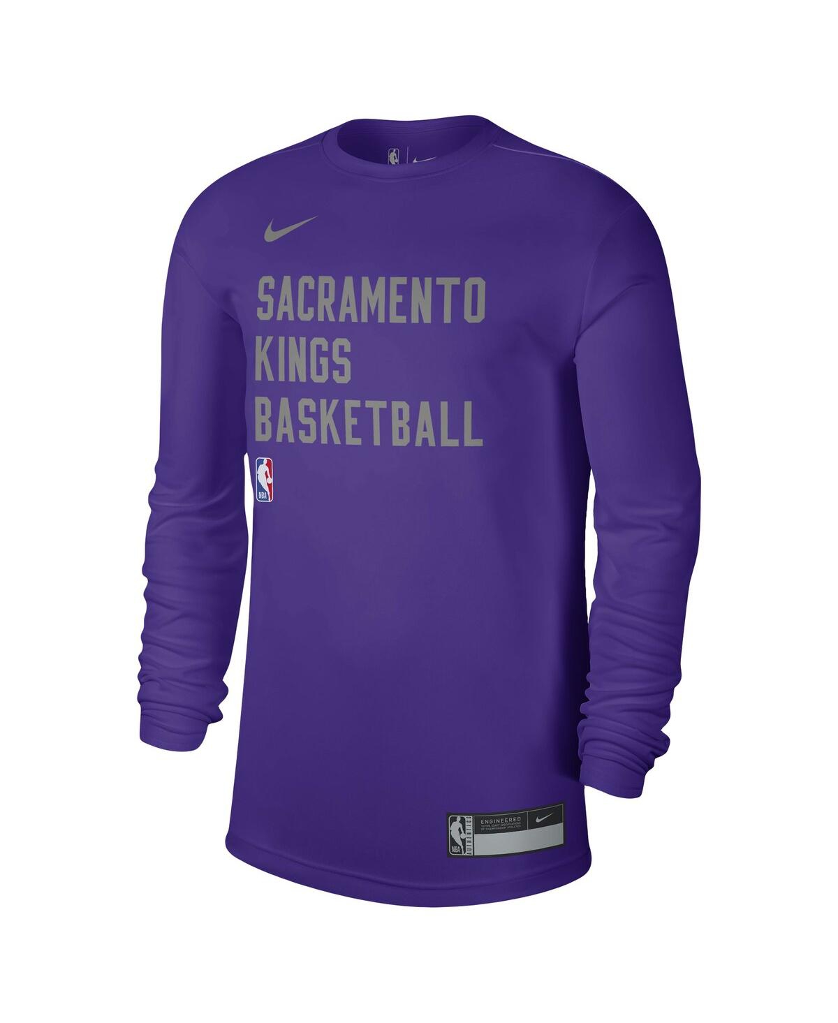 Nike Men's And Women's  Purple Sacramento Kings 2023/24 Legend On-court Practice Long Sleeve T-shirt In Purple