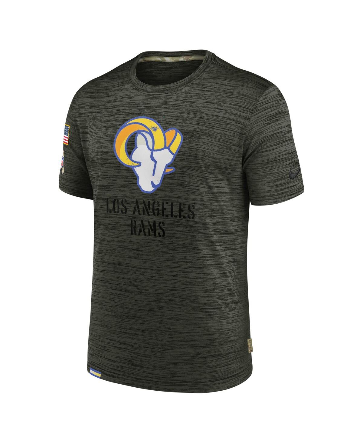 Shop Nike Men's  Brown Los Angeles Rams 2022 Salute To Service Velocity Team T-shirt