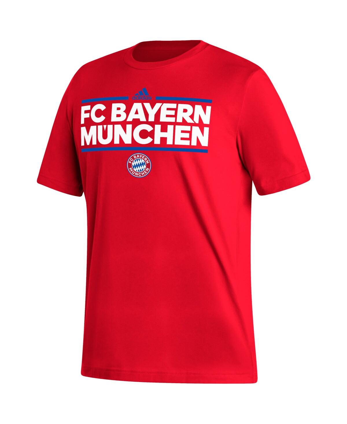 Shop Adidas Originals Men's Adidas Red Bayern Munich Dassler T-shirt