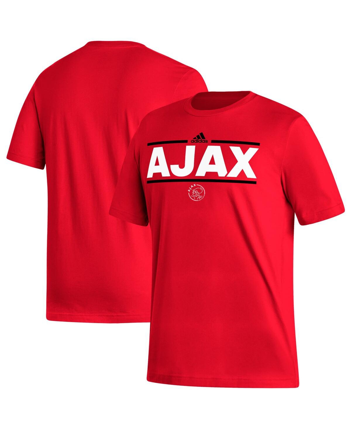 Shop Adidas Originals Men's Adidas Red Ajax Dassler T-shirt