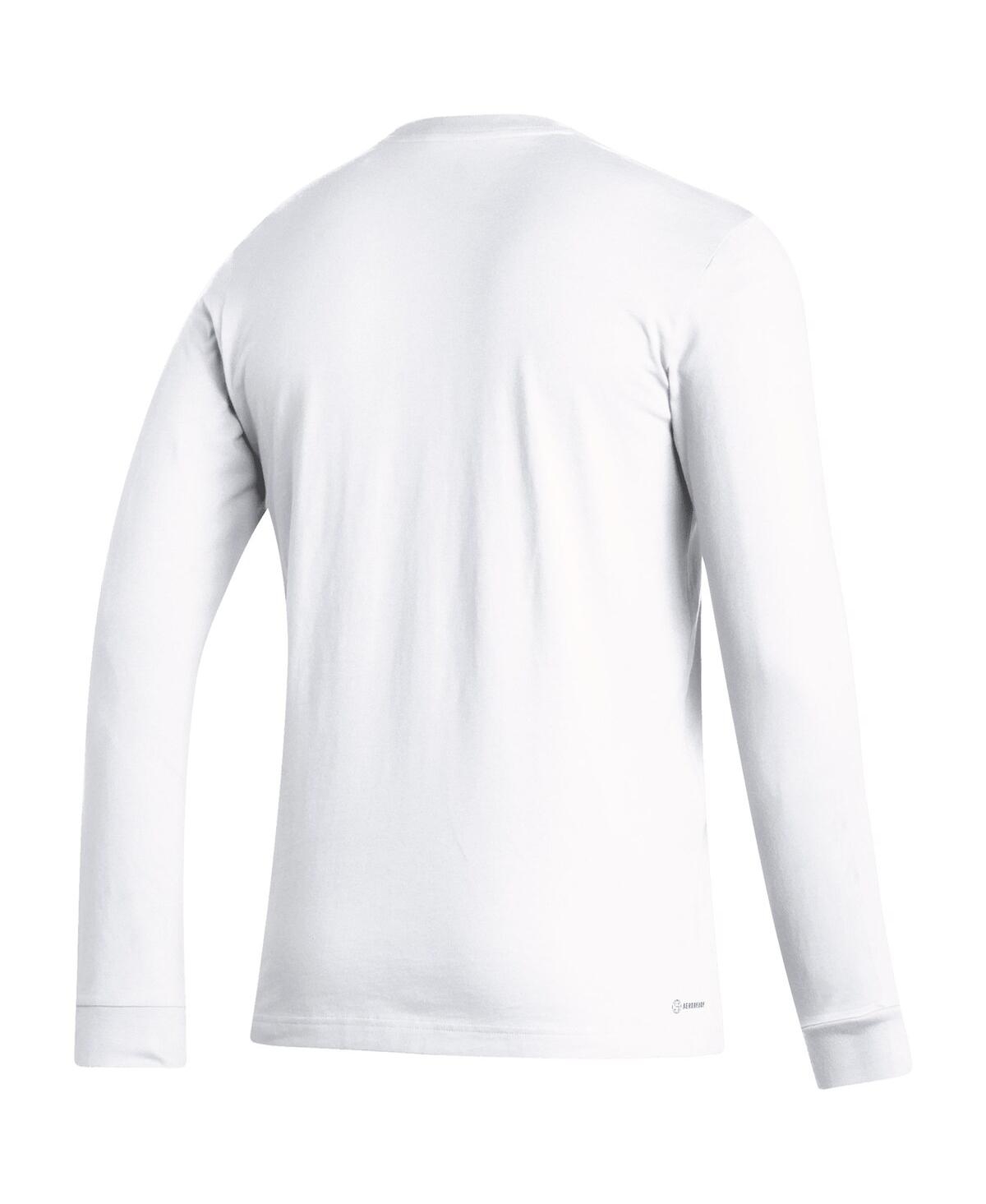Men's adidasManchester United Team Crest Long Sleeve T-shirt - White