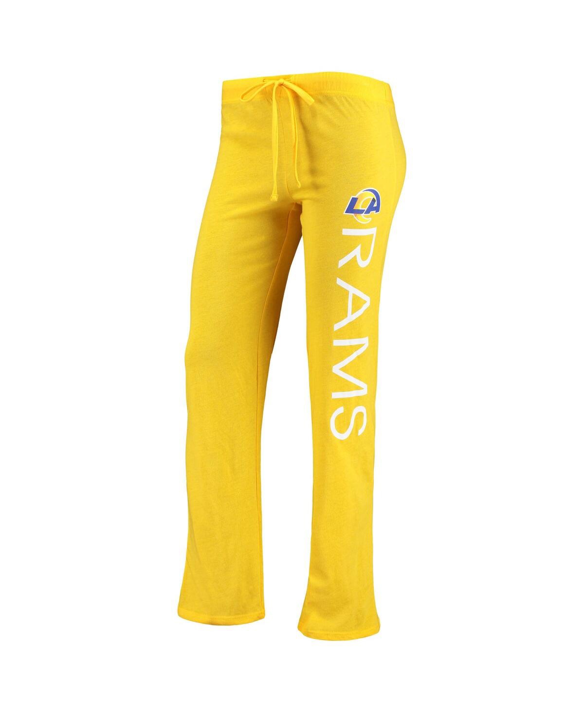 Concepts Sport Women's  Gold, Royal Los Angeles Rams Muscle Tank Top And Pants Sleep Set In Gold,royal