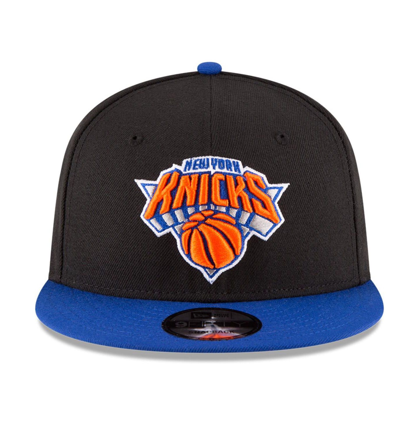 Мужская кепка New Era Black, Blue New York Knicks 2-Tone 9FIFTY Adjustable Snapback Hat — фото 4