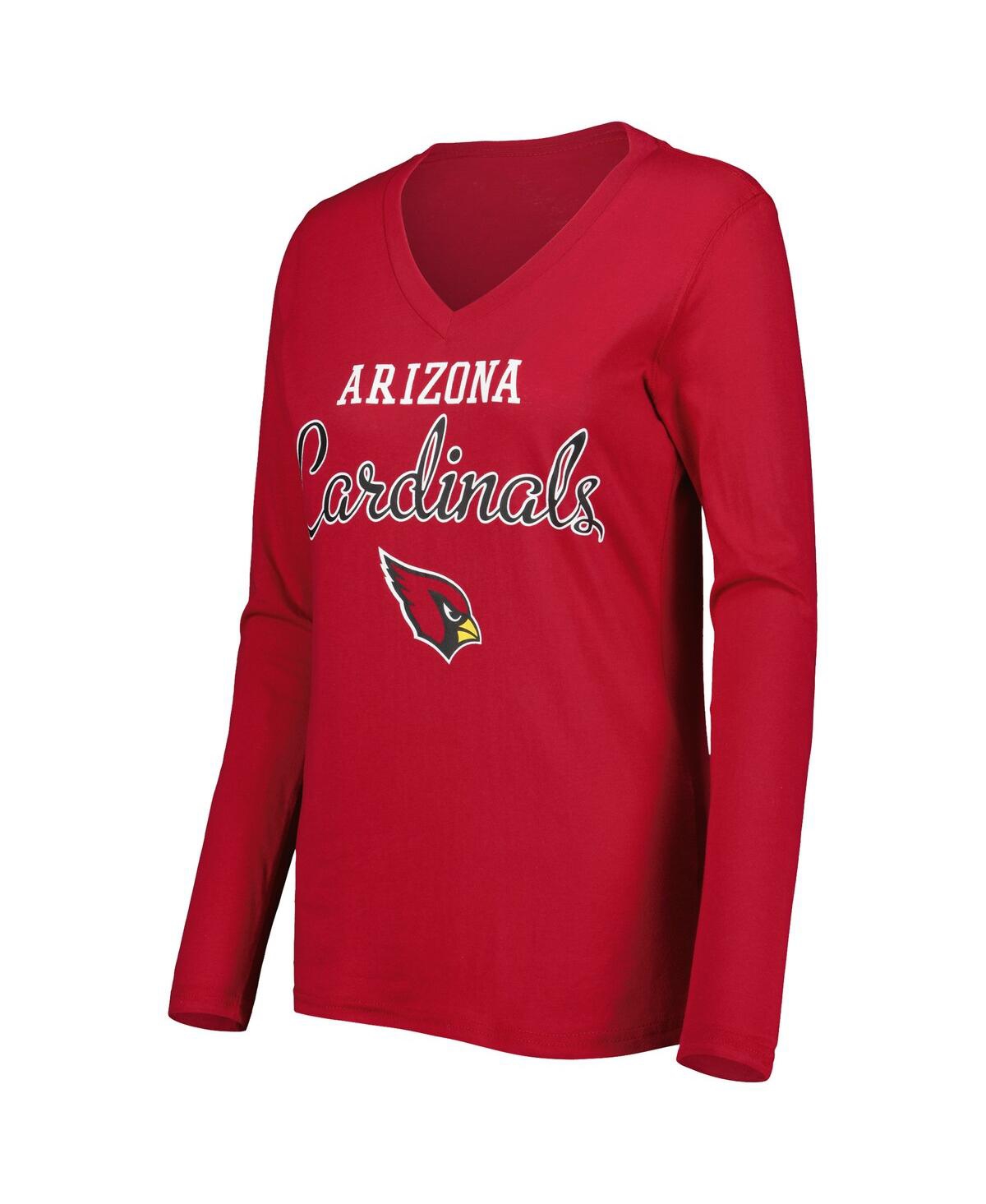 Women's G-iii 4Her by Carl BanksArizona Cardinals Post Season Long Sleeve V-Neck T-shirt - Cardinal