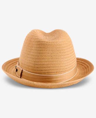 Dorfman Pacific Men's Braided Fedora Hat