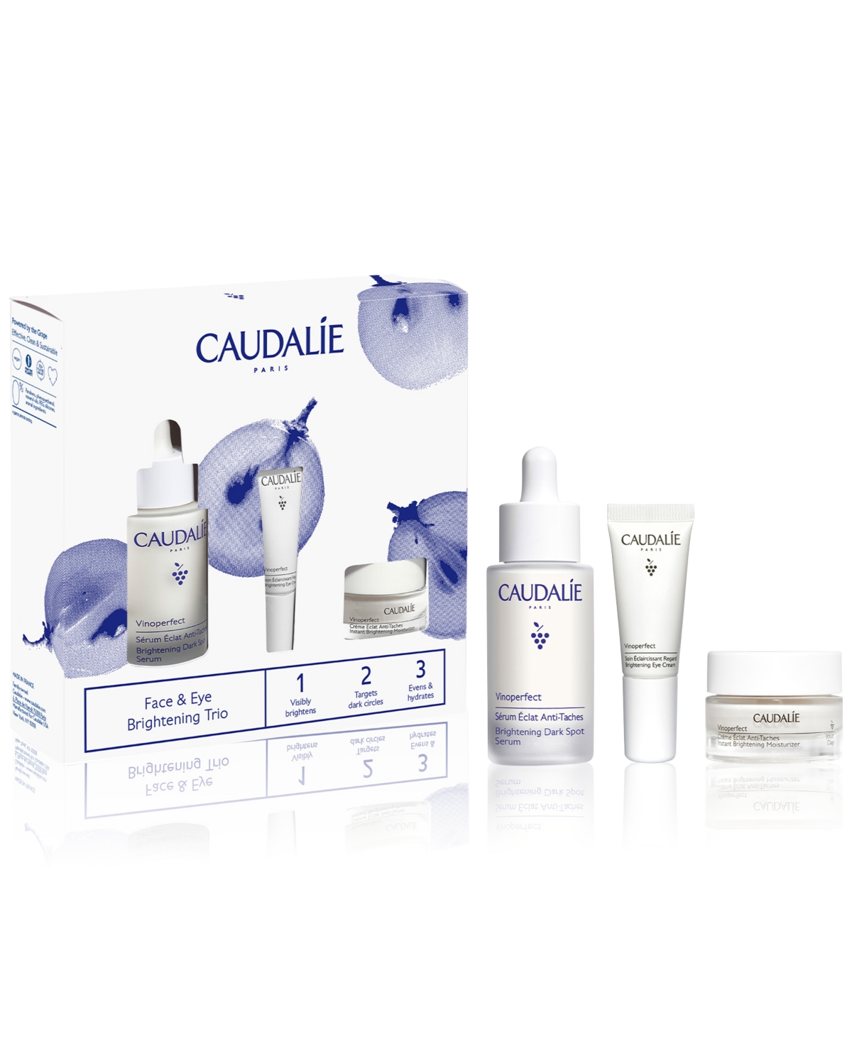 Caudalíe 3-pc. Vinoperfect Face & Eye Brightening Skincare Set In No Color