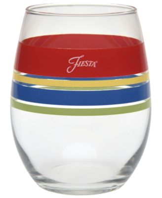 Bright Edgeline 15-Ounce Stemless Wine Glass Set of 4