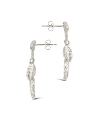 Gold-Tone or Silver-Tone Butterfly Rowena Drop Studs