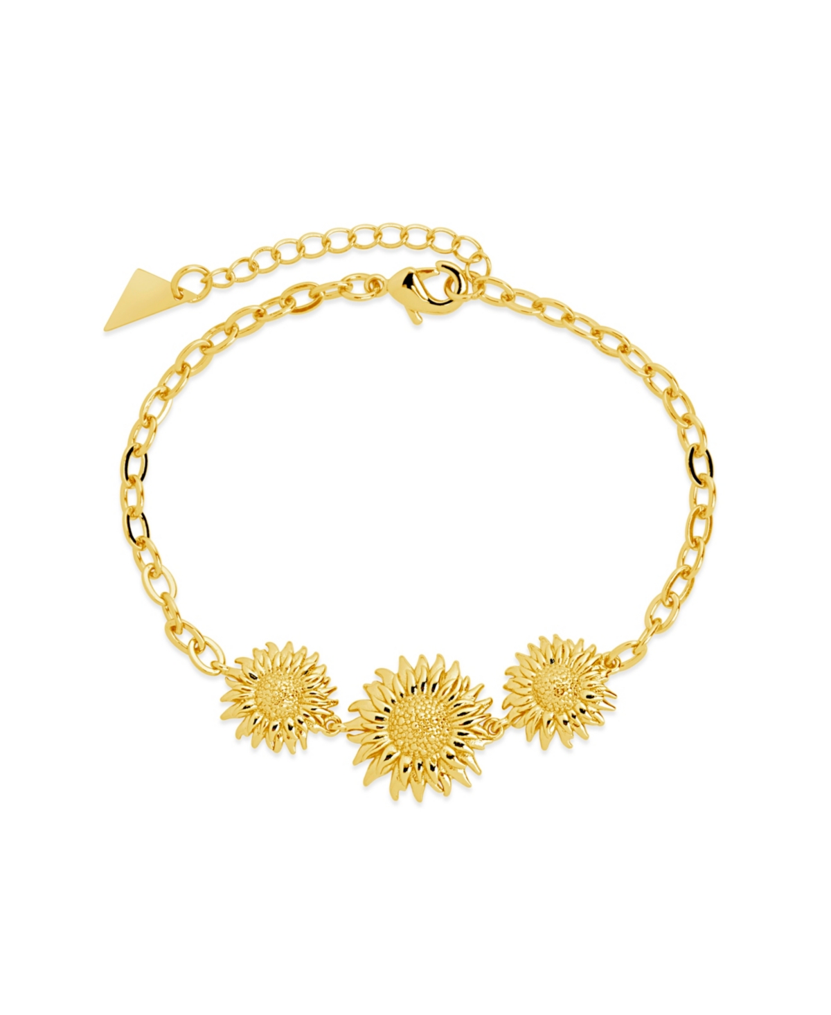 Shop Sterling Forever Gold-tone Or Silver-tone Sunflower Solaris Bracelet