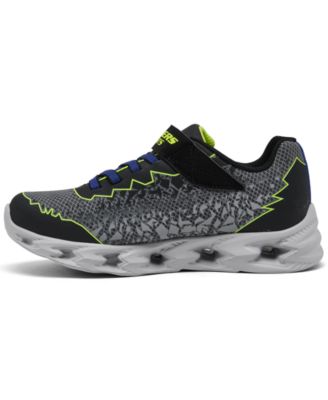 Skechers Little Boys Vortex 2.0 - Zorento Fastening Strap Light-Up Casual Sneakers from Finish Line