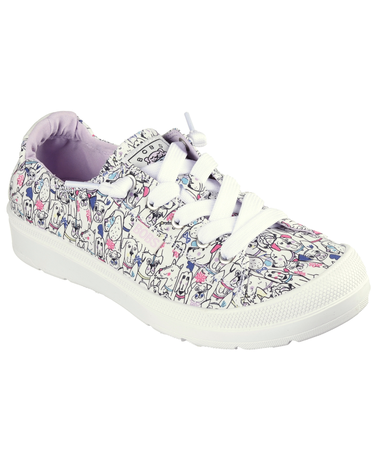 Women's Bobs Beyond - Doodle Fest Casual Sneakers from Finish Line - White, Multi