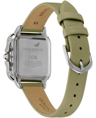 Women's Grosvenor Green Leather Watch 28mm