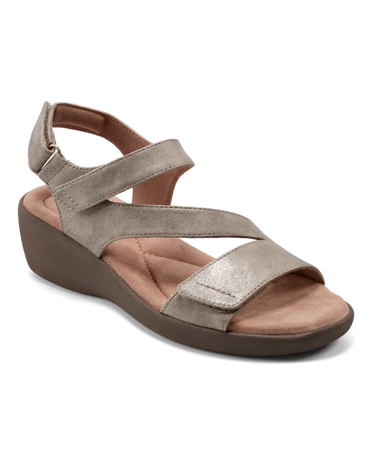 Women's Kimberly Strappy Low Wedge Sandals - Gold