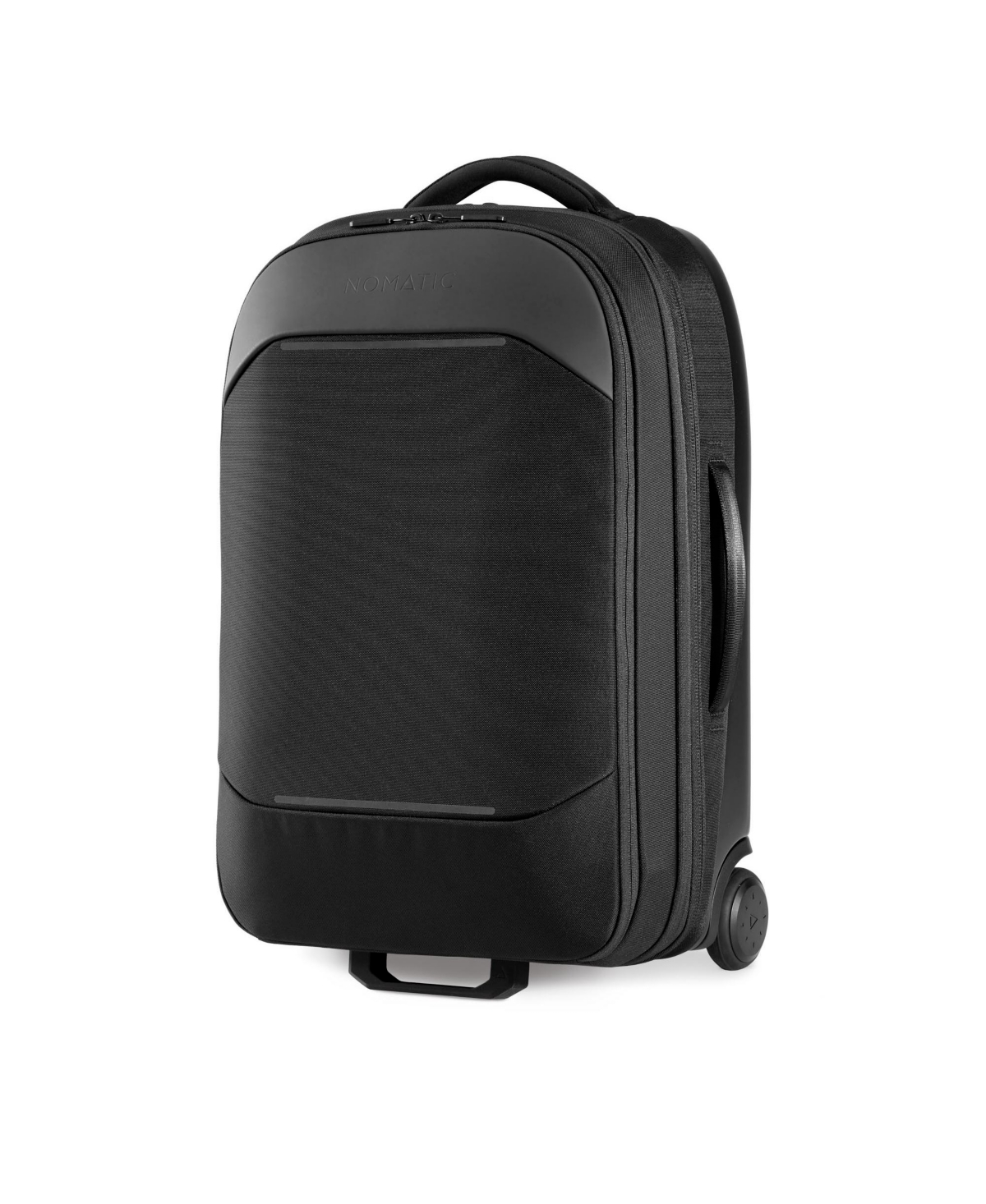 37L Carry-On - Expandable Hybrid 2 Wheel Luggage - Black