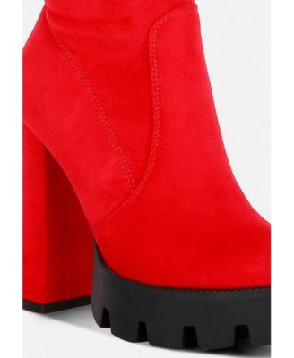 Womens Maple Faux Suede Long Boots