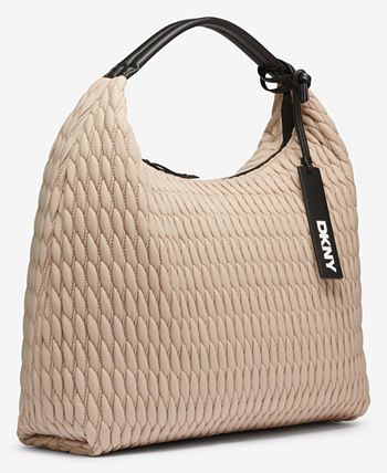Marc Cain Black Re Think Nylon Hobo Bag