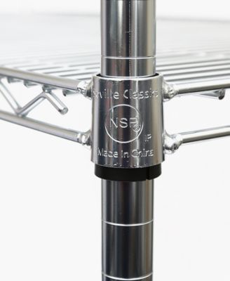 UltraDurable 5-Tier NSF Steel Wire Shelving, 48" W x 24" D x 76" H