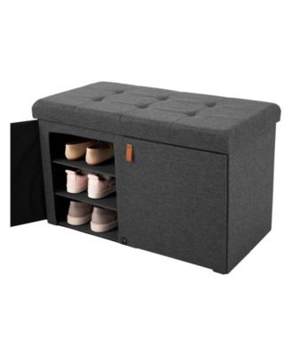 Tufted Shoe Storage Trunk