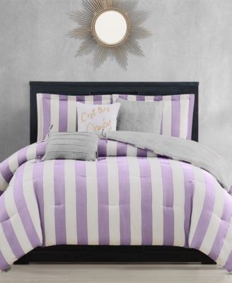 Cabana Stripe Reversible 5-Piece Comforter Set, Twin/Twin XL