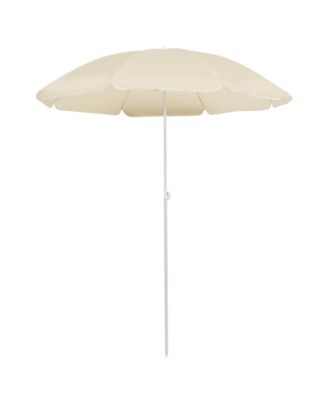Outdoor Parasol with Steel Pole Sand 70.9"