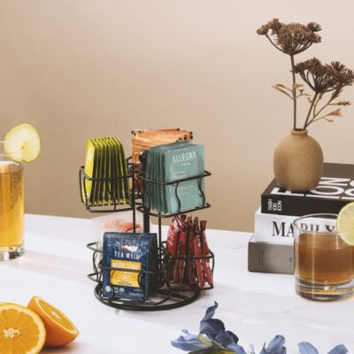 Tea Bag 2 Tier Lazy Susan Organizer
