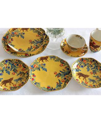 Amazon Rainforest Bone China Plates, Set of Three