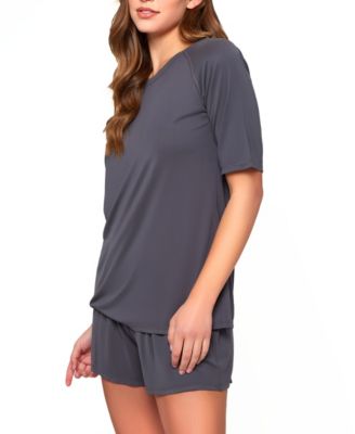 Women's 2Pc. Raglan Top and Short Pajama Set
