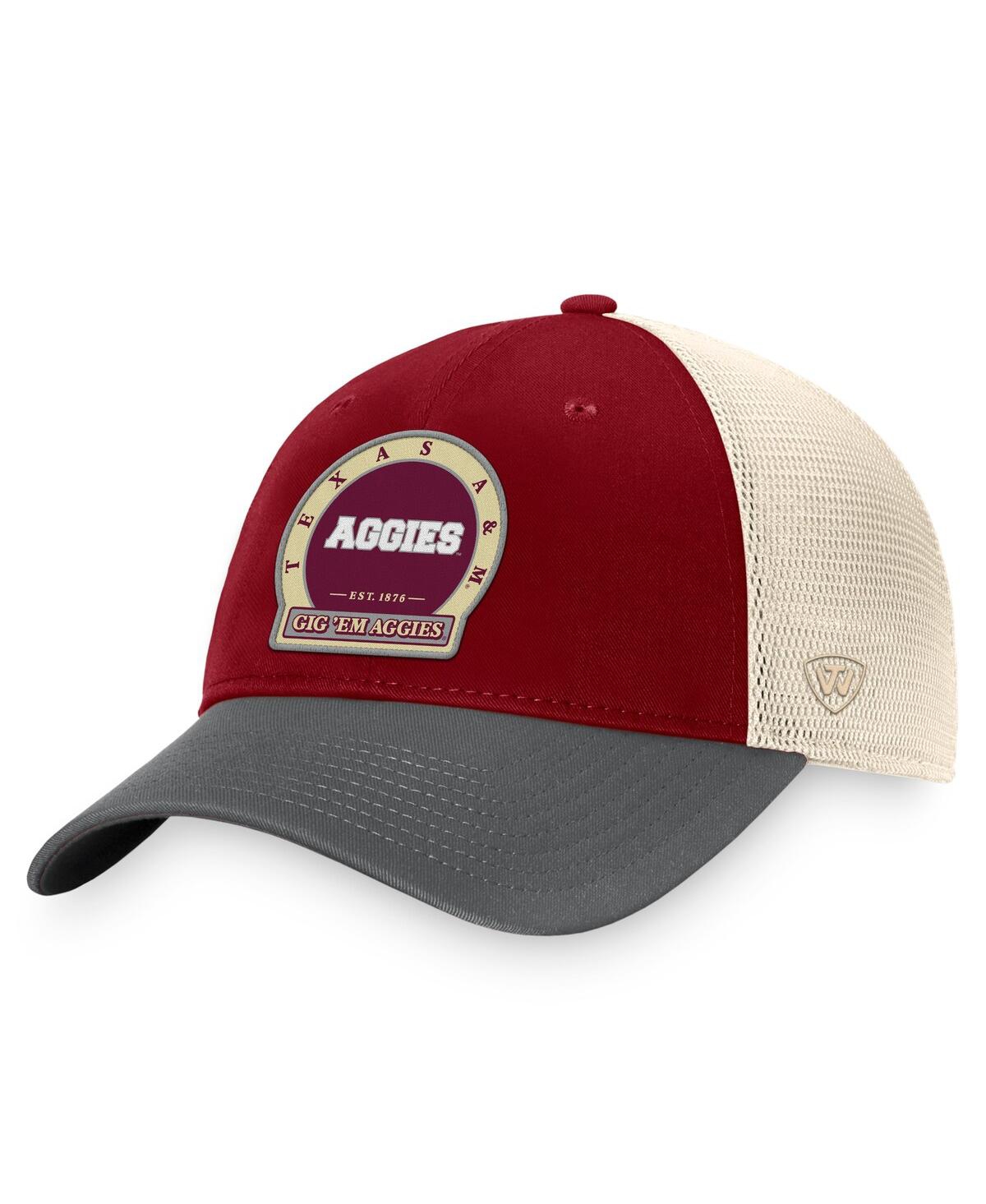 Top Of The World Men's  Maroon Texas A&m Aggies Refined Trucker Adjustable Hat In Maroon