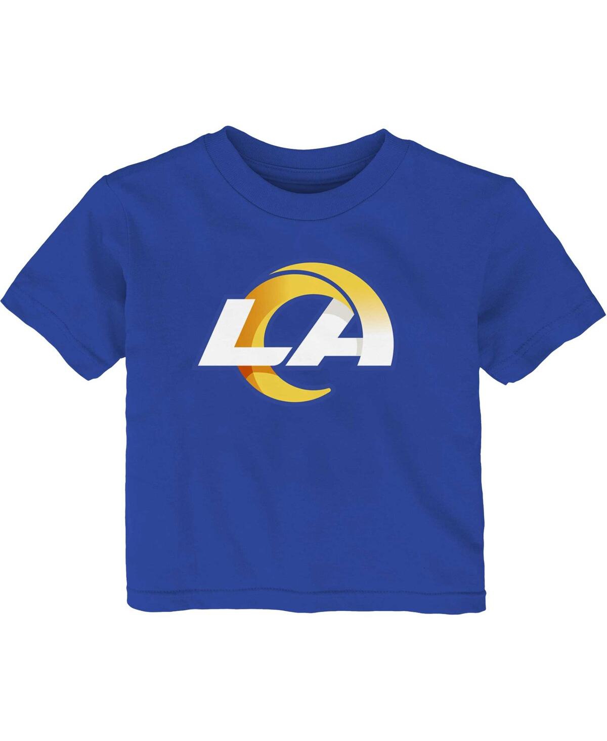 Outerstuff Toddler Boys And Girls Royal Los Angeles Rams Logo T-shirt In Royal