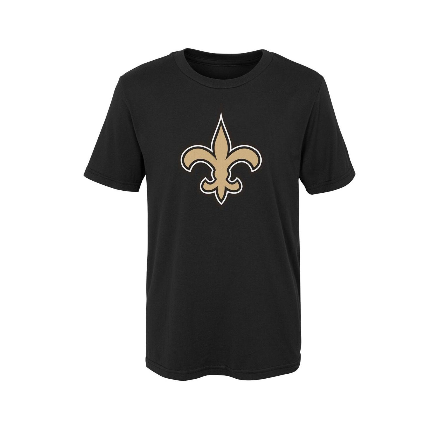 Little Boys and Girls Black New Orleans Saints Primary Logo T-shirt