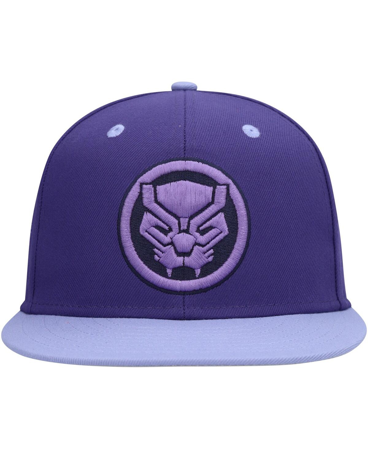 Shop Marvel Men's  Purple Black Panther Fitted Hat