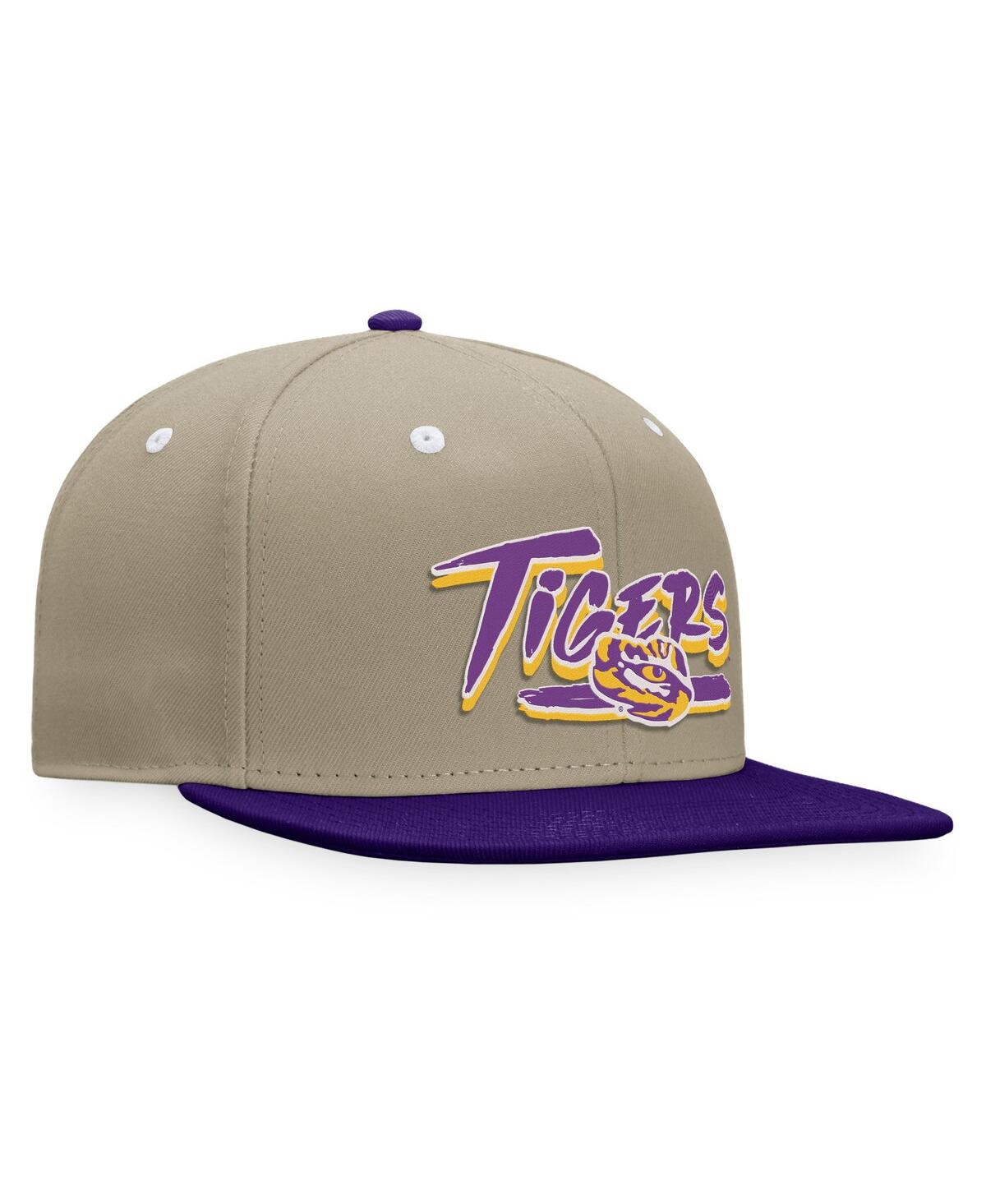 Men's Top of the World Purple Lsu Tigers Land Snapback Hat - Purple