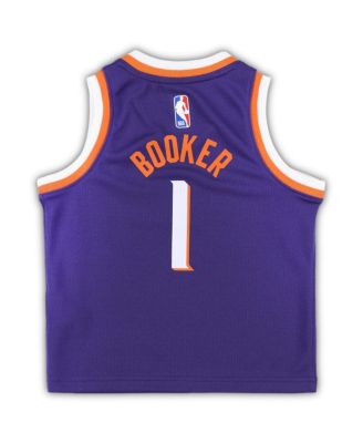 Toddler Boys and Girls Devin Booker Purple Phoenix Suns Swingman Player Jersey - Icon Edition