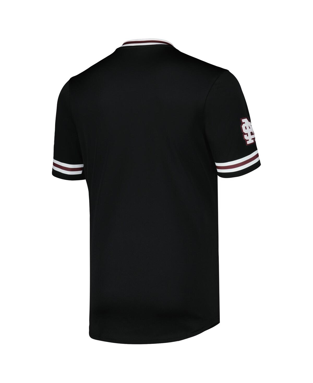 Men's adidasMississippi State Bulldogs Replica V-Neck Baseball Jersey - Black
