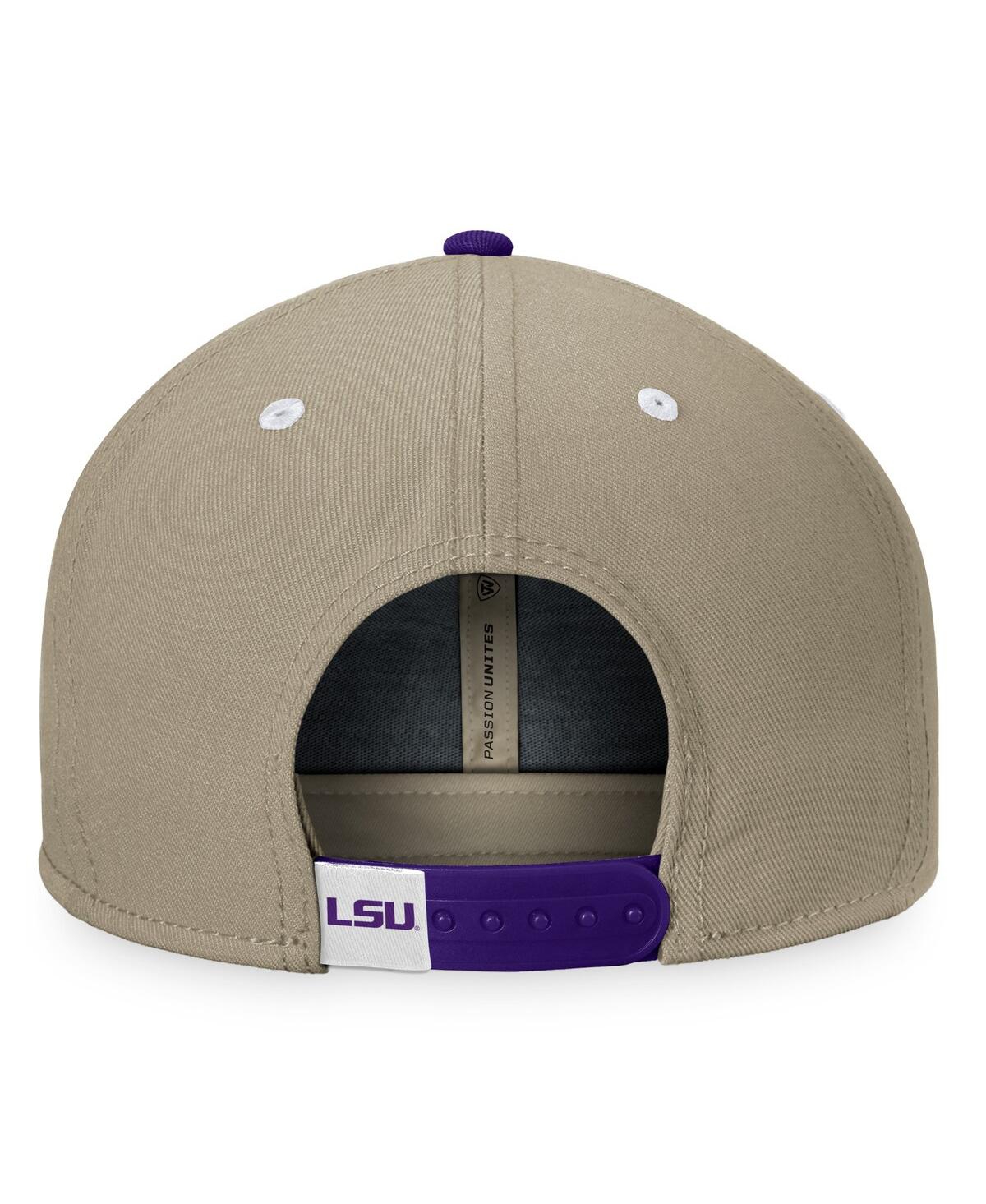 Men's Top of the World Purple Lsu Tigers Land Snapback Hat - Purple