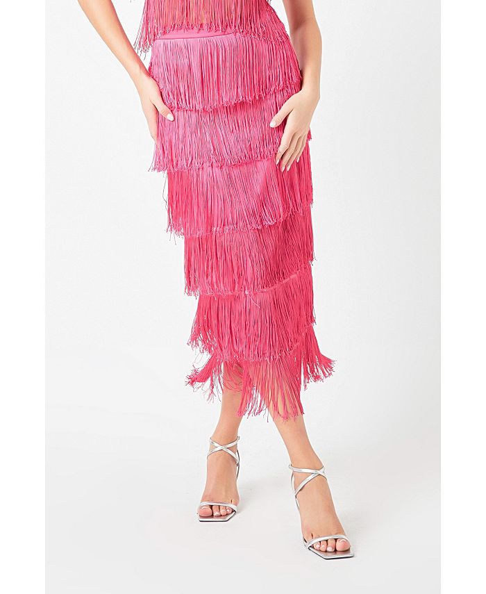 Fringe skirt deals macy's