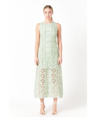 Women's Textured Sleeveless Maxi Dress