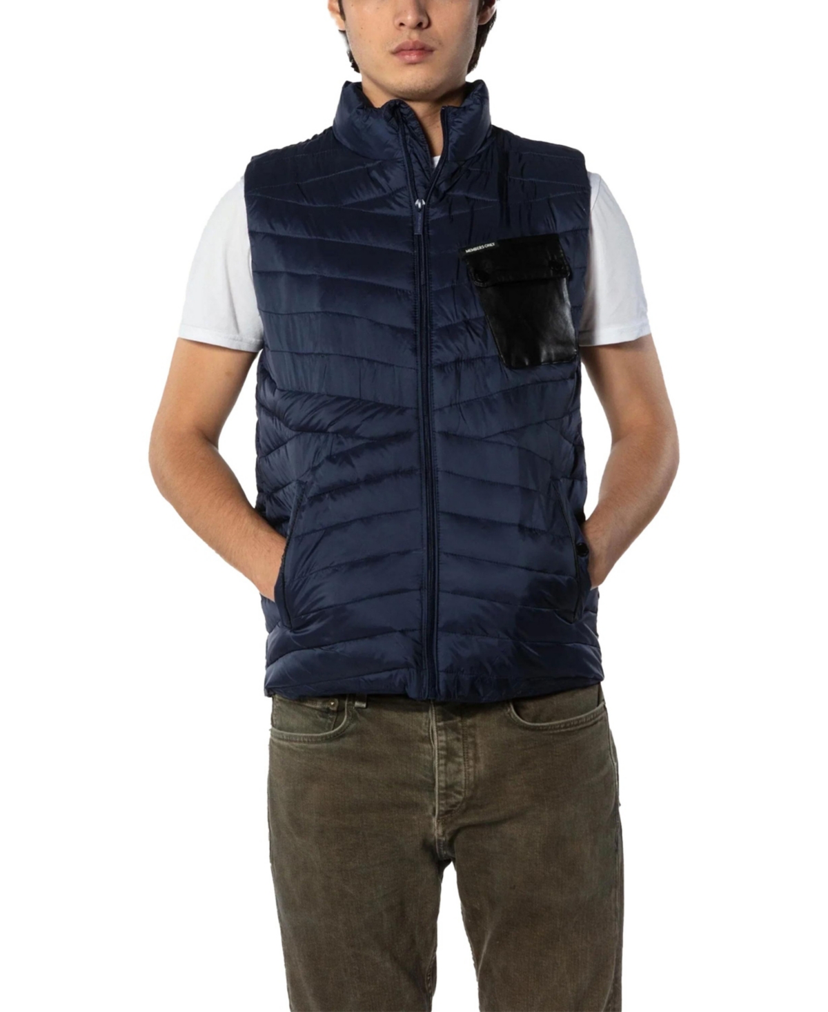 Men's Puffer Vest Jacket - Charcoal