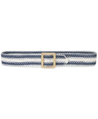 Lauren Ralph Lauren - Women's Striped Woven Wide Belt