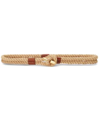 Lauren Ralph Lauren Women's Leather-Trim Rope Toggle Skinny