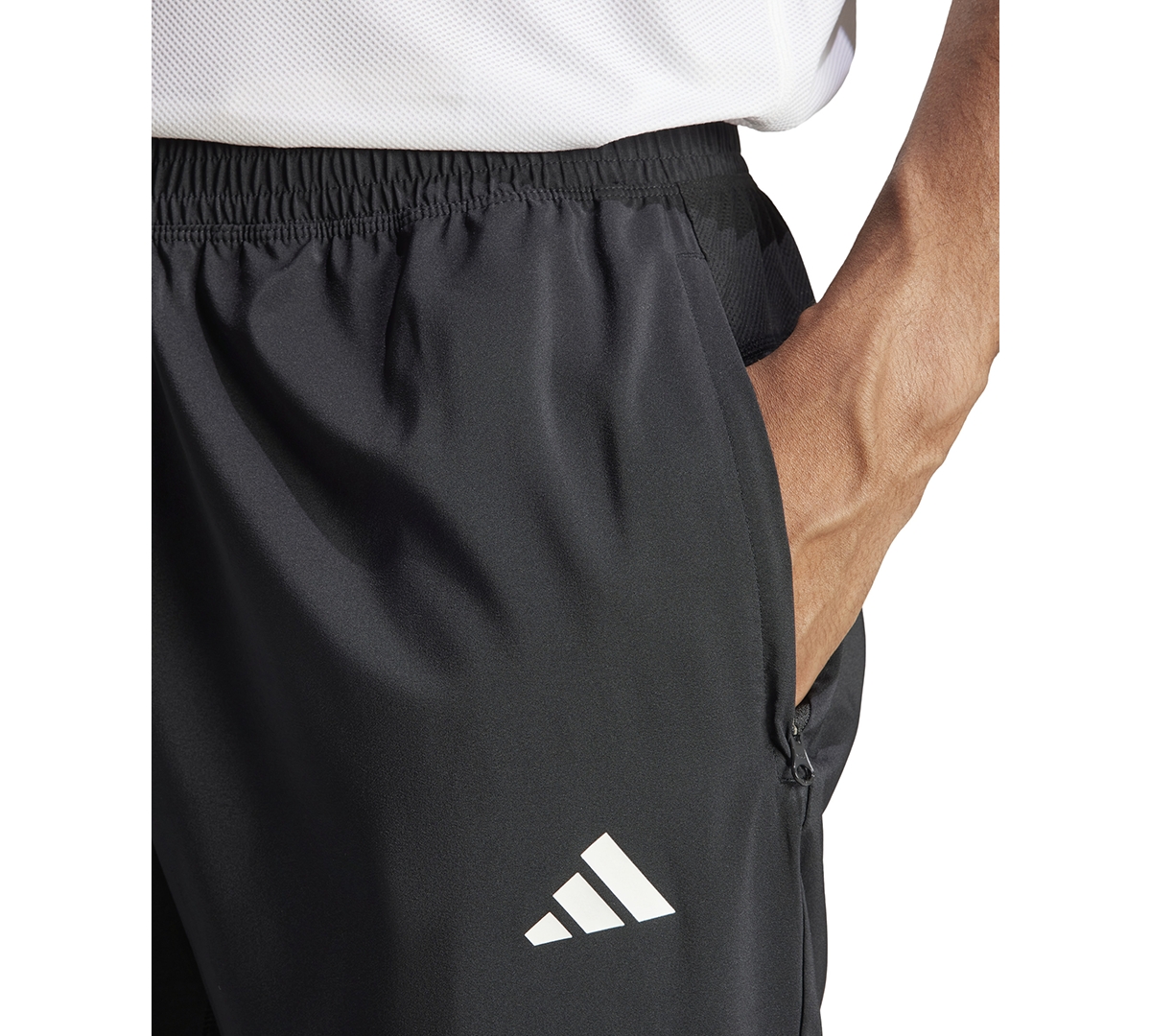 Shop Adidas Originals Men's Own The Run Woven Moisture-wicking Pants In Black