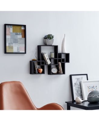 Intersecting Cube Shelves - Black