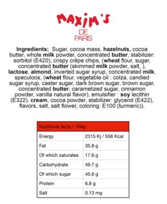 Chocolate Assortment Paris Red Tin, 22 Pieces