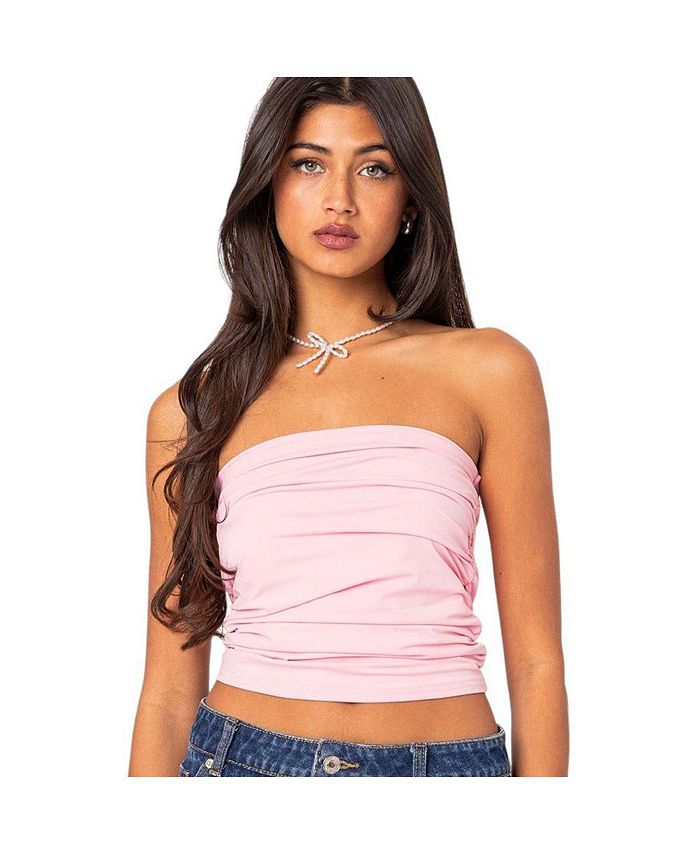 Edikted Women s Isabella ruched tube top Macy s