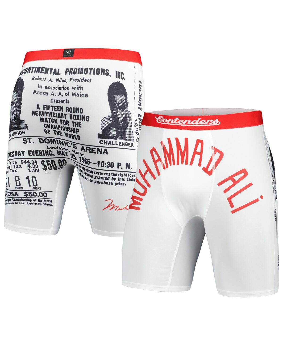 Men's Contenders Clothing White Muhammad Ali 1965 Robe Boxer Briefs - White